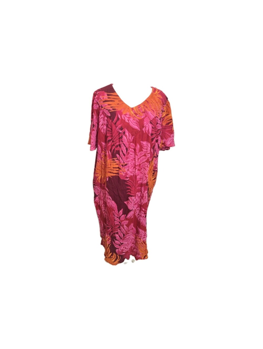 sante classics kaftan Floral One Size 💯 cotton Pink Tropical Cruise Beach